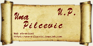 Una Pilčević vizit kartica